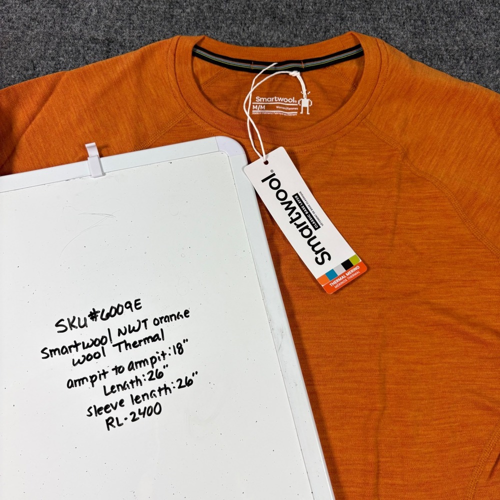 Smartwool Merino 250 Base Layer Crew Women's M Marmalade Heather Orange SW016369 - Picture 12 of 12
